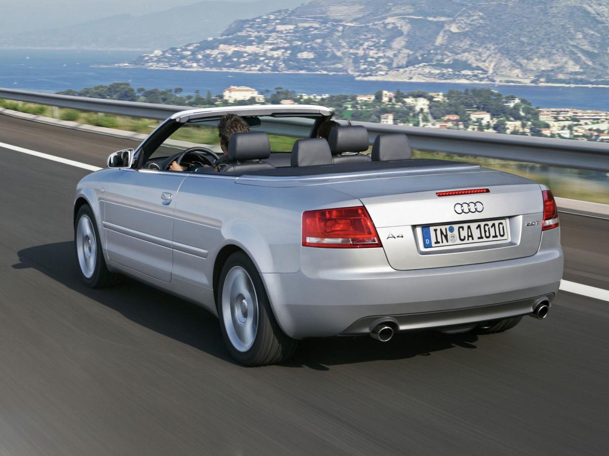 Каталог автомобилей Audi A4 A4 III (B7) Кабриолет, 2.0 MT (200 л.с.). Характерис