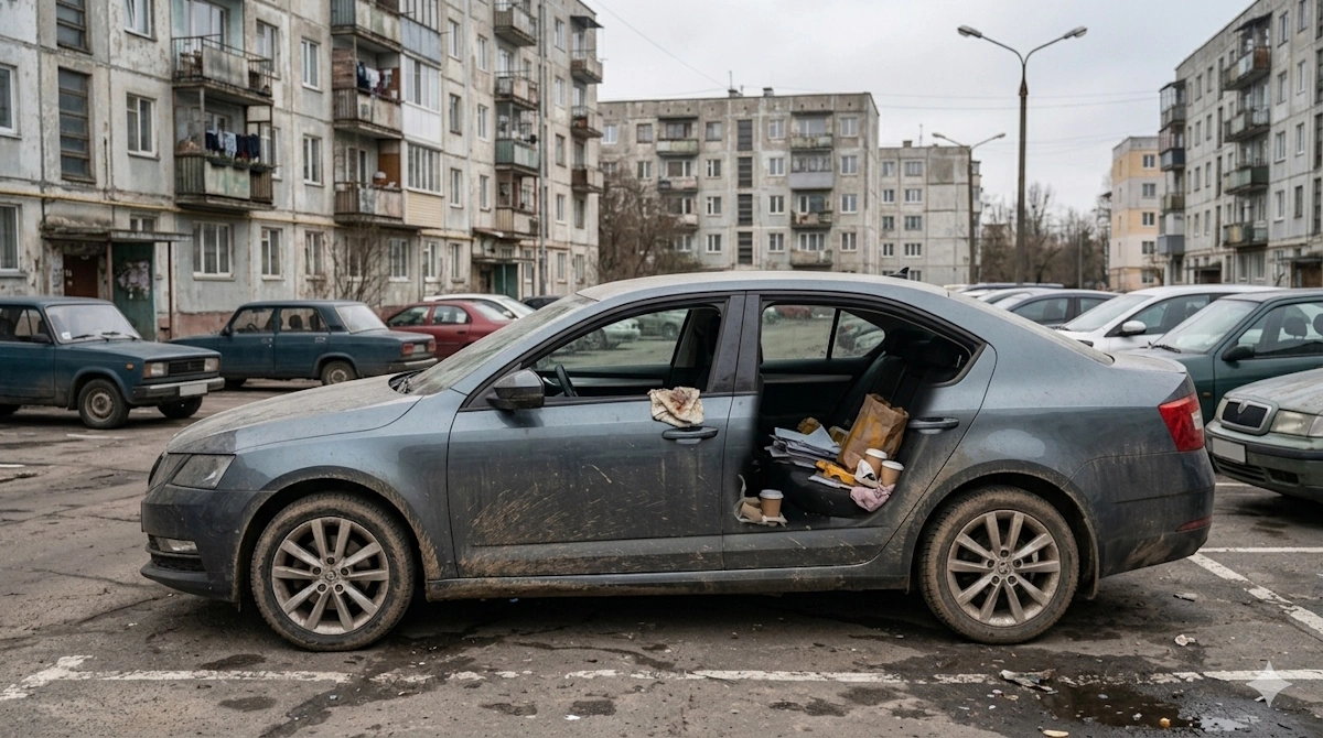 Фото грязного авто на продажу